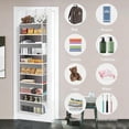 thumbnail image 4 of GADE over the door storage organizer, 5 pockets, 10 mesh pockets, 44 lbs capacity - for bedroom, bathroom, nursery, 4 of 7