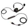 thumbnail image 2 of Auriculares de servicio de un solo oído ENC Cancelación activa de ruido Auriculares de computadora USB para servicio al cliente de oficina, 2 of 10