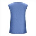 thumbnail image 5 of Pompotops T-Shirt Sans Manches à Col en V Imprimé Décontracté pour Femmes, 5 of 5