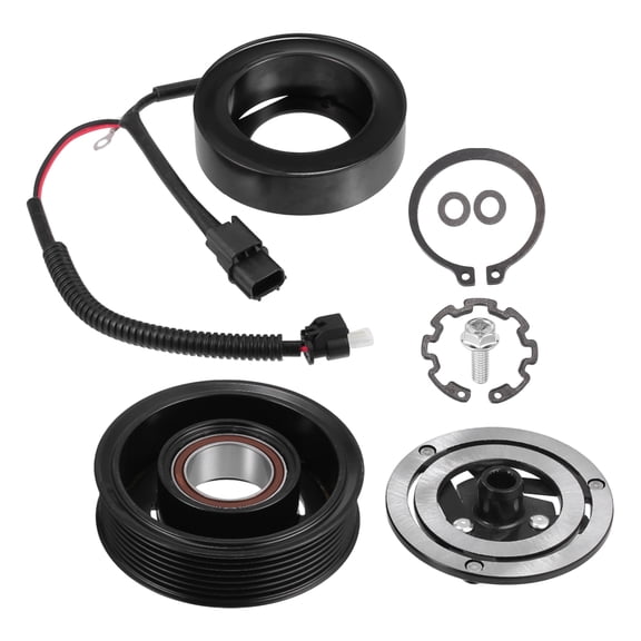 Unique Bargains 1 Set AC Compressor Clutch Kit Pulley Coil Auto Repair Compressors Assembly for Honda Civic