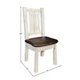 thumbnail image 2 of Homestead Collection Side Chair, Clear Lacquer Finish w/ Upholstered Seat, Saddle Pattern, 2 of 4