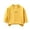 Yellow, variant on Girls Warm Undershirts Fleece Crew Neck Loose Fit Pullover Soft Long Sleeve Fall Winter Casual Outfits Yellow 12-18M