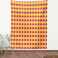 thumbnail image 4 of Ambesonne Abstract Fabric by the Yard Upholstery, Colorful Modern Patterns, 1 Yard, Yellow Hot Pink, 4 of 5