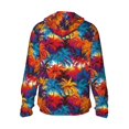 thumbnail image 3 of Daiia Colorful Hawaii Palms UPF 50+ Sun Protection Hoodie Jacket Lightweight Long Sleeve Sun Shirt for Women Men with Pocket Hiking Outdoor-Medium, 3 of 9