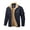 Navy, variant on Men's Winter Sherpa Lined Jacket Warm Trucker Coat Multi Pocket Black L