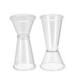 thumbnail image 4 of Uxcell Measuring Cup 20ml/10ml PC Plastic Double Head Beaker Clear 3 Pack, 4 of 5