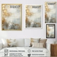 thumbnail image 4 of Designart "Ocean Storm In Beige, Blue, And Gold I" Abstract Shapes Wall Decor, 4 of 7