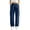 Navy, variant on Women's Elastic Waist Straight Leg Cargo Sweatpants, Ghalytn Multi-Pocket Casual Streetwear Pants