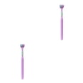 thumbnail image 4 of relayinert Macaron Color Toothbrush Vibrant And Stylish Plastic Three Head Toothbrush For Cleaning 418 Dream Purple Ad 2Set, 4 of 6