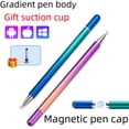 thumbnail image 2 of Bolígrafo de capacitancia de disco magnético que proporciona un toque metálico al lápiz para escribir a mano, adecuado para teléfonos móviles, tabletas, iPad y aprendizaje, 2 of 4