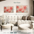 thumbnail image 4 of Elephant Stock At First Blush Wall Art - Horizontal Multi Panel Canvas - Living Room Wall Decor - Abstract Multi Panel - Red And Pink Decor By Macy Cole - 38" x 24", 4 of 8