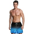 thumbnail image 2 of HANMUN Men's Swim Trunks Short Quick-Dry Beach Swimming Shorts, Color Changing Bathing Suit with Mesh Liner, Swimwear Board Swimsuits for Summer Vacation Outdoor Sports, 2 of 8