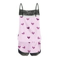 thumbnail image 5 of hotojiny 2 Piece Valentine's Day Pjs Set for Women Fashion Cute Sleeveless Cami Tops with Shorts Lace Trim Pajama Sets Homewear, 5 of 5