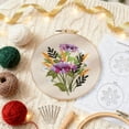 thumbnail image 3 of Complete Floral Embroidery For Beginners With Colorful Yarn Needles And Patterns Create Your Own Bouquet Art, 3 of 5