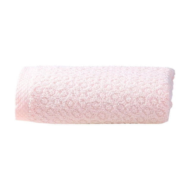 Leodye 1PCS 14x30in High Density Fleece Towel Soft Absorbent Design Household Purified Washcloth Accessory