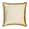 thumbnail image 3 of The HomeCentric Pillow Case Covers, Beige Pack of 2, 14x14 inch (35x35 cm) Throw Pillows, Jute Jute Lace & Moroccan Throw Pillows For Couch, Solid Color Pattern Contemporary Style Easter - Jute appeal, 3 of 3