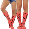 thumbnail image 7 of ToBeInStyle Women's Pack of 6 Soft & Cozy Fuzzy Fleece Plush Knee High Socks - Leopard Print - One Size, 7 of 7