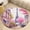 Flannel-6, variant on Butterflies in Enchanted Garden Round Area Rugs for Bedroom Living Room, 3FT Soft Indoor Circle Carpets, Carpet Home Decor Floor Mat