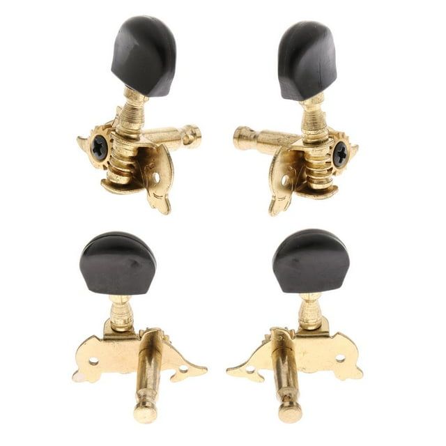 TISHITA Pack/4pcs Metal Ukulele Machine Heads Hawaiian Guitar Tuning Pegs 2L2R