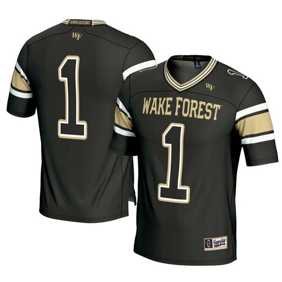 Youth GameDay Greats #1 Black Wake Forest Demon Deacons Football Jersey