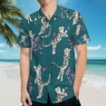 thumbnail image 5 of High Quality Hawaiian Shirts for Men Short Sleeve Aloha Beach Shirt Floral Summer Casual Button Down Shirts Blouses 7SIUUM, 5 of 7