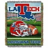 LHM NCAA Louisiana Tech Bulldogs Home Field Advantage Woven Tapestry Throw, 48 x 60 in.