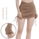 thumbnail image 5 of Falda deportiva con cordón en la cintura para mujer, pantalones cortos para correr, yoga, anticaminar, falda de tenis y fitness, 5 of 6
