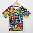 thumbnail image 3 of T-Shirt pour Enfants Geometry Dash Imprimé Confortable T-Shirt Graphique Décontracté pour Usage Quotidien 130 cm, 3 of 8