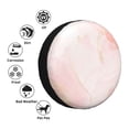 thumbnail image 5 of Balery Pink Marbletire Cover Waterproof Dust-Proof, Universal Spare Wheel Tire Cover For Trailer, Rv, Suv Truck And Vehicle Camper Accessories-17 Inch, 5 of 9