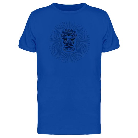 Tiki Mask Line Art Tee Men's -Image by Shutterstock