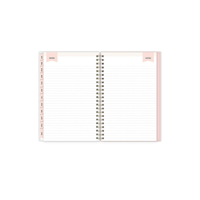 Blue Sky® Day Designer Coming Up Roses Create-Your-Own Cover Weekly/Monthly  Planner, 11 x 8.5, Blush/Cream Cover,12-Month(Jan-Dec):2024