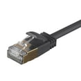 thumbnail image 3 of Monoprice Cat6A Ethernet Patch Cable - 0.5 Feet - Black | Network Internet Cord - RJ45, Stranded, STP, Pure Bare Copper Wire, 36AWG - SlimRun Series, 3 of 4