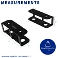 thumbnail image 4 of VIVO Universal Under Desk Laptop Storage Mount Holder, Hidden Docking Station, 4 of 9
