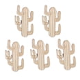 thumbnail image 2 of 5 Piezas Colgando Carteles de Embalaje de Etiquetas Ornamentos de Natural Rebanadas de Inacabado en apariencia de Artesanía BLESIY Saguaro Cactus Etiquetas de madera, 2 of 8