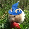 thumbnail image 2 of Sombreros para mascotas perfecl Sombrero de hámster Ligero Suave y elegante Cómodo Sombrero de pollo divertido Azul, 2 of 8