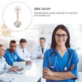 thumbnail image 4 of Miangastore White Portable Pocket Watch with Clip for Decor Durable Synthetic Material 1pc, 4 of 9