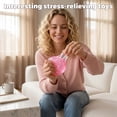 thumbnail image 4 of Giant Stress Ball, Relaxation Relief Items Squeeze, Silicone Sensory Squeeze, 3.5 in Glitter Dumpling, Squeeze Stimulation, Assorted Shades, 1 Pc, 4 of 6