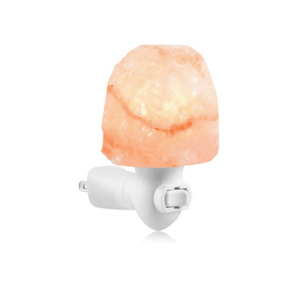 Himalaya Salt Crystal Nightlight, Wall PlugIn Natural Mini Himalayan