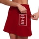 thumbnail image 5 of Falda pantalón de cintura media con bolsillos para mujer - Conjunto informal y deportivo de falda y pantalón corto, 5 of 7