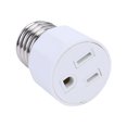 thumbnail image 1 of E26/E27 3 Hole Light Bulb Socket Adapter  Polarized Lamp Socket Adapter Converter  US Plug Light Fixture Bulb Adapter Socket Converter  Light Bulb Plug Adapter for Patio  Garage  Porch, 1 of 10