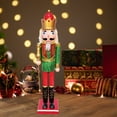 thumbnail image 4 of LAMPHOME 24Inch Wooden Soldier Nutcracker Christmas Decor - Festive Christmas Nutcracker Gift, Winter Indoor Decoration for Table, Desktop & Fireplace, 4 of 9