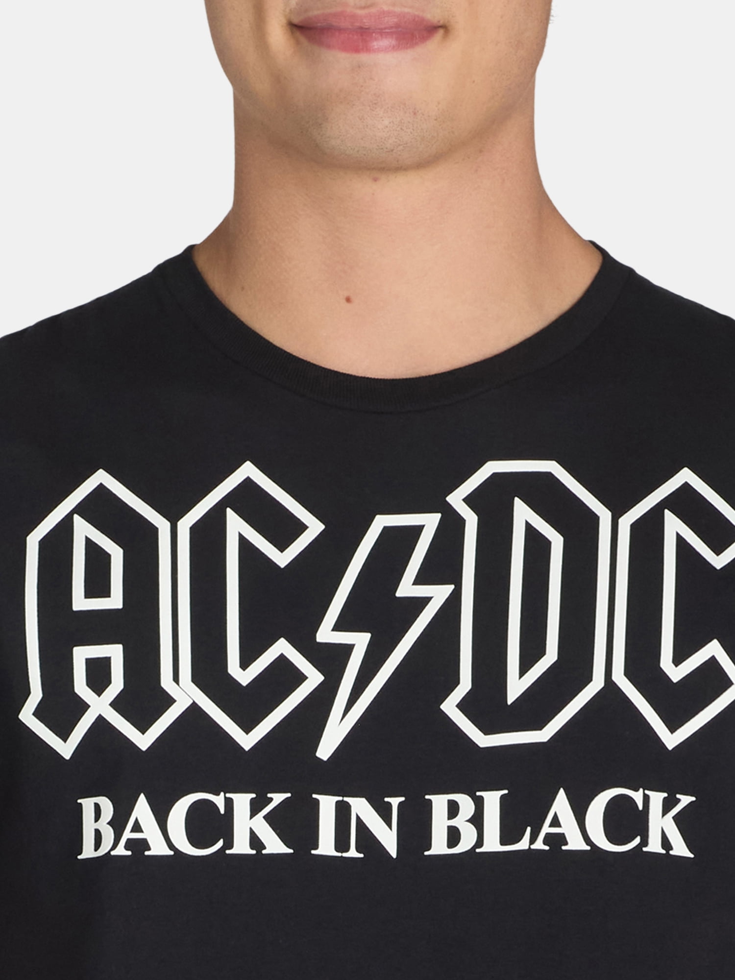 AC/DC Men’s & Big Men's Back in Black Graphic Tee Shirt, Sizes S-3XL
