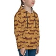 thumbnail image 3 of Haiem Dachshund Dog Puppy Pattern Boys Hoodie, Youth Pullover Hooded Sweatshirt, Kangaroo Pocket Hoodie for Kids Girls -Small, 3 of 6