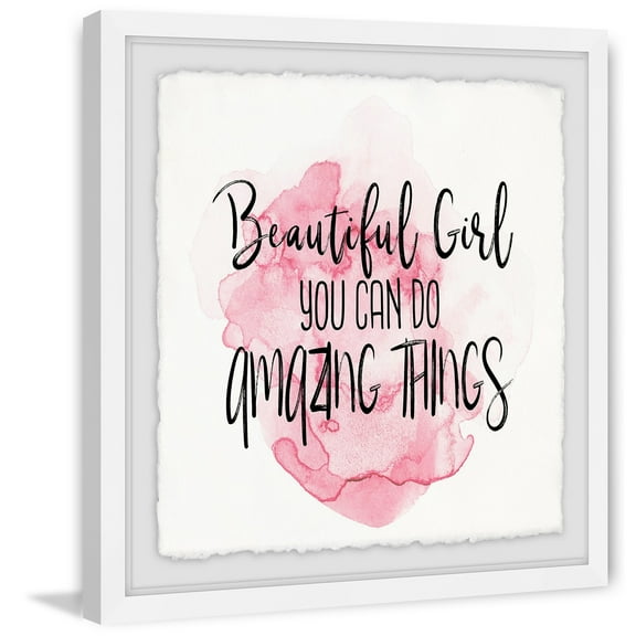 MARMONT HILL 'Do Amazing Things' Framed Painting Print - Multi-Color 12 x 12