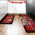 thumbnail image 6 of Valentine''s Day Gnome Kitchen Rugs Set of 2, Red Black Love Heart Mason Jar Love Forever Kitchen Mats Decor, Anniversary Wedding Holiday Floor Door Mat Home Decorations -17x29 and 17x47 Inch, 6 of 6