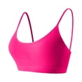 thumbnail image 2 of Women's Y Back Sports Bra Gathering Padded Yoga Top, Thin Spaghetti Strap Seamless Lingerie, Low Impact Wireless Workout Bralette, Sexy Beautiful Back Fitness Vest, Smooth Invisible Base Layer, 2 of 5
