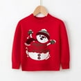 thumbnail image 3 of URMAGIC Toddler Baby Boys Girls Christmas Sweater Long Sleeve Cartoon Letter Print Elk Knitted Pullover Fall Winter 2-7 Years, 3 of 3