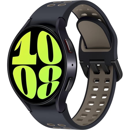 SAMSUNG Galaxy Watch 6 Bespoke Edition 44mm Exclusive Bluetooth Smartwatch, Health, Fitness, Sleep, HR Tracker, Improved Battery, Sapphire Crystal Glass, US Version Graphite Extreme Sport Band, Etoupe