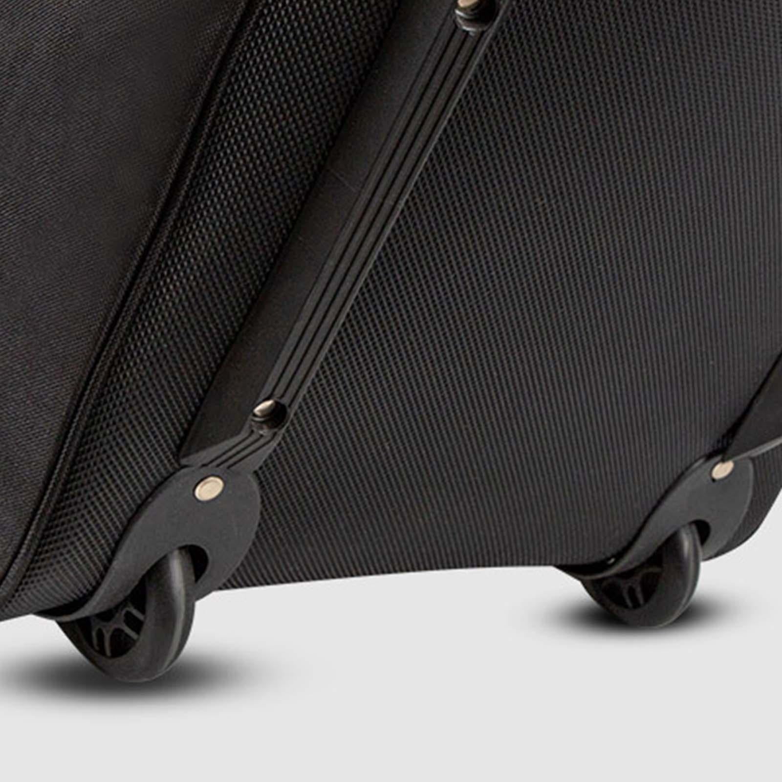 Axioma Durable golf Bag with Wheels Waterproof Folding Heavy Duty Oxford Wear Resistant Black