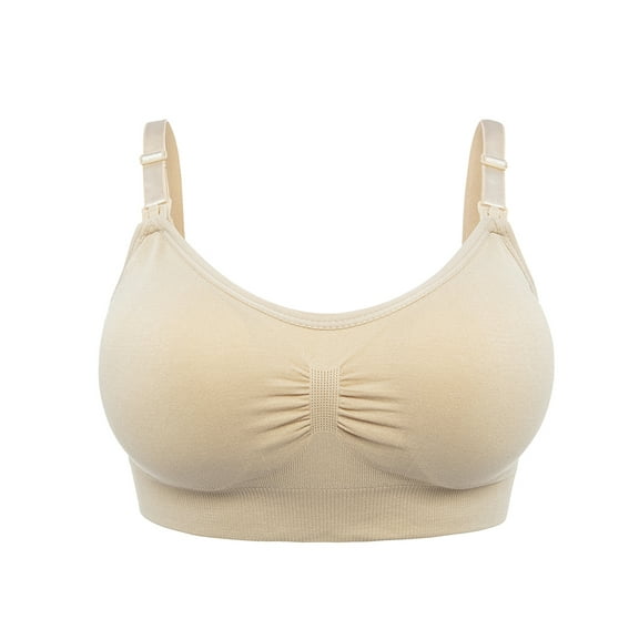 Tinglu Maternity Nursing Bras with Padded Full Bust Maternity Breastfeeding Bras